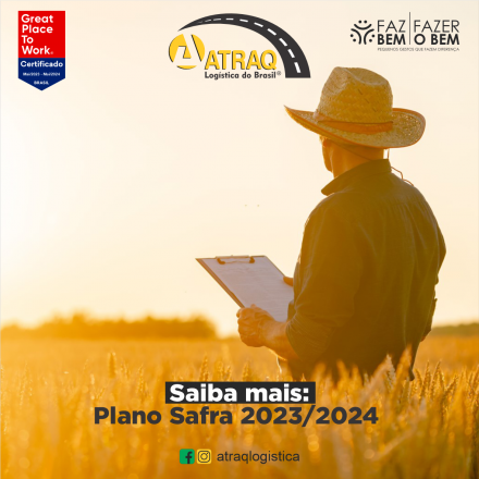 ATRAQ Logstica O Plano Safra 2023/24 deverá ser anunciado na última semana de junho. A previsão foi dita pelo assessor especial do Ministério da Agricultura, Carlos Ernesto Augustin, na manhã desta sexta-feira...