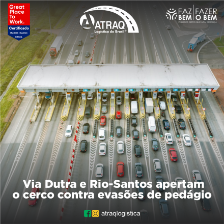 ATRAQ Logstica A administração das rodovias Via Dutra (BR-116) e Rio-Santos (BR-101), sob responsabilidade da CCR RioSP, está intensificando suas medidas de controle para coibir as evasões de pedágio. Conforme...
