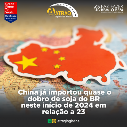 ATRAQ Logstica Apesar da ausência de grandes volumes de novas vendas de soja no mercado brasileiro, as exportações da oleaginosa pelo país continuam apresentando números positivos, concretizando acordos...