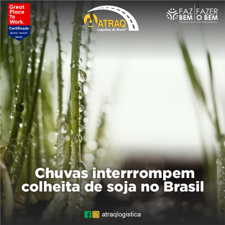 ATRAQ Logstica Na última semana, as regiões Sul e Sudeste do Brasil enfrentaram fortes chuvas que temporariamente paralisaram a colheita de soja, preocupando os agricultores locais. Essa interrupção, juntamente com...
