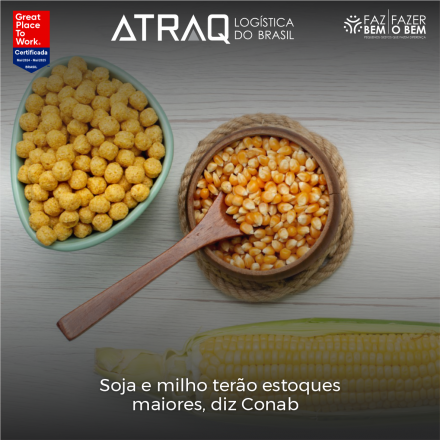 ATRAQ Logstica O relatório de grãos da AgResource Brasil aponta as projeções da Companhia Nacional de Abastecimento (Conab) para a produção agrícola no Brasil. De acordo com o documento, a Conab...