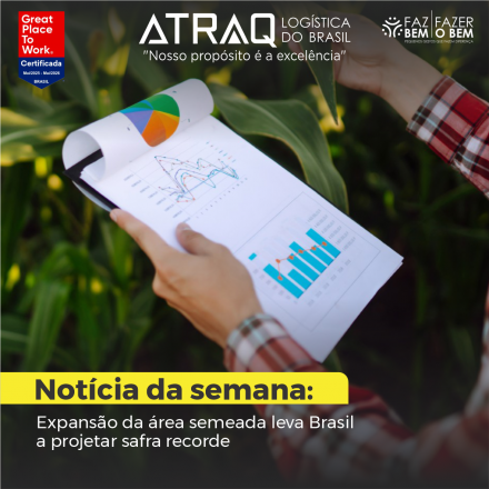 ATRAQ Logstica A safra 2024/25 de grãos no Brasil pode atingir 332,9 milhões de toneladas, segundo a Conab, estabelecendo um novo recorde histórico. O volume representa um aumento de 35,4 milhões de toneladas em...