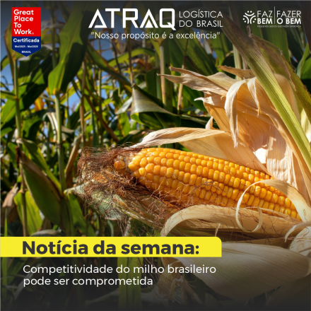 ATRAQ Logstica Segundo análise da Grão Direto, com base em dados do Departamento de Agricultura dos Estados Unidos (USDA), 66% das lavouras de milho norte-americanas estão em boas ou excelentes condições,...