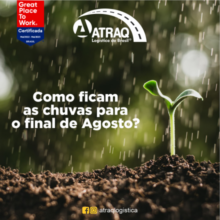 ATRAQ Logstica Ao longo dos próximos 15 dias, o maior destaque do tempo será a atuação da frente fria ao longo dos dias 18 e 22. Este sistema vai promover grandes condições de chuvas e o avanço...