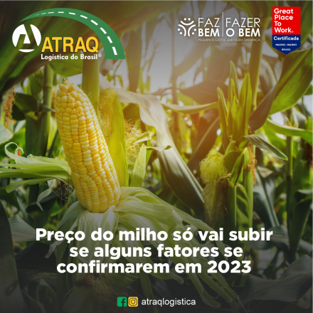 ATRAQ Logstica O preço do milho brasileiro depende exclusivamente, da demanda externa, se enxugará ou não os altos estoques disponíveis, lançamos nosso olhar sobre o que acontece no mundo, para tentar detectar...